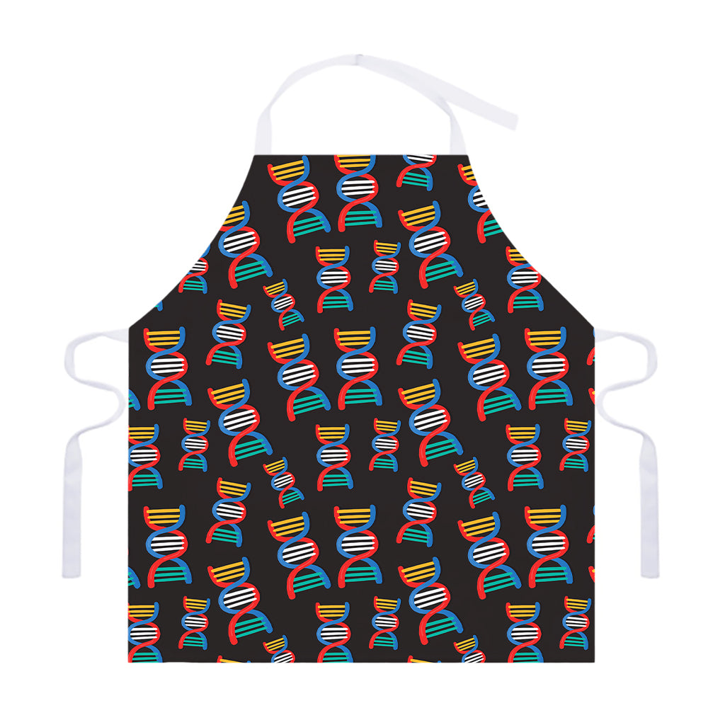 DNA Strands Pattern Print Adjustable Apron