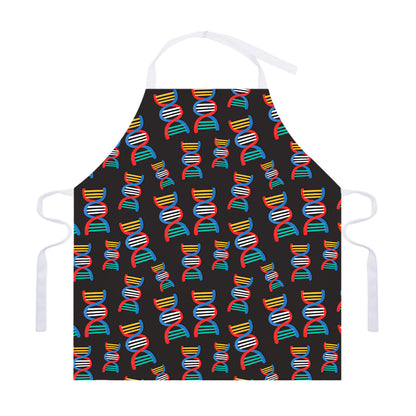 DNA Strands Pattern Print Adjustable Apron