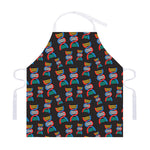DNA Strands Pattern Print Adjustable Apron
