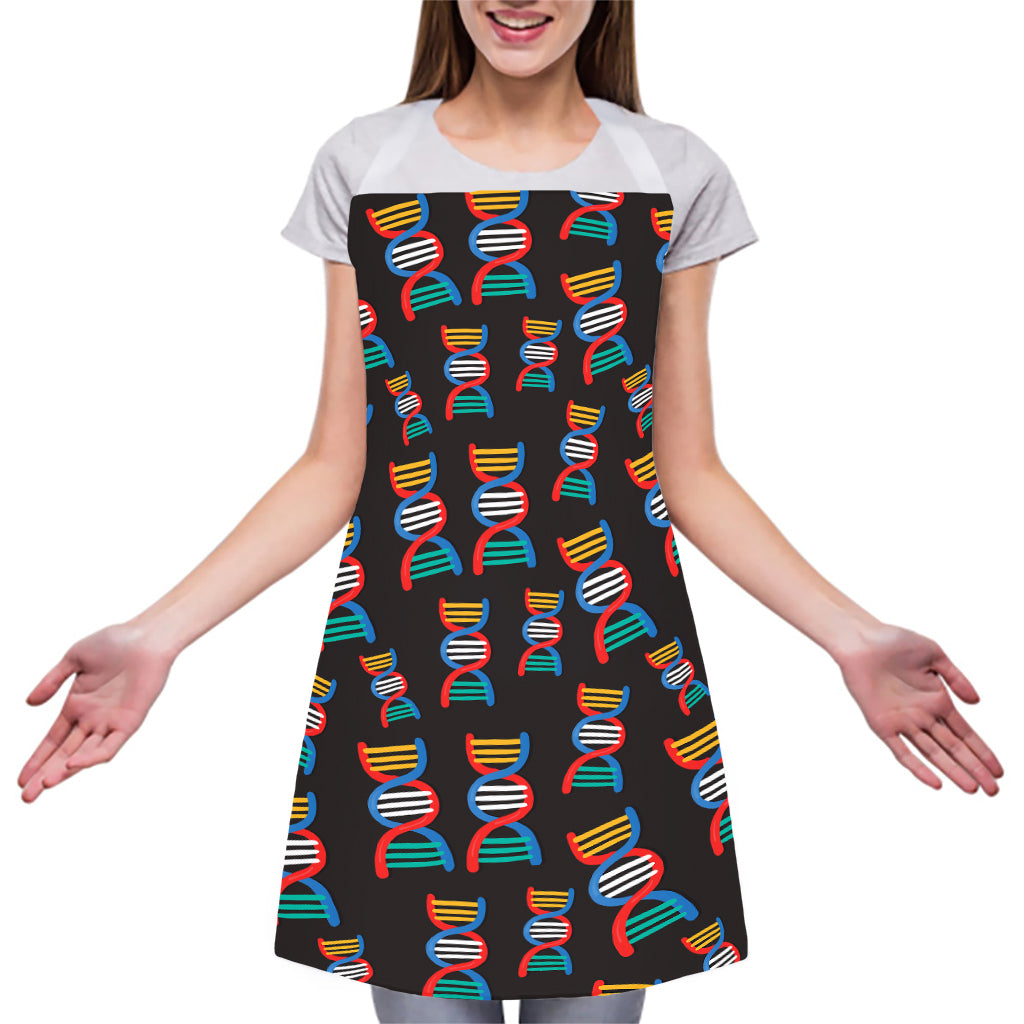 DNA Strands Pattern Print Adjustable Apron