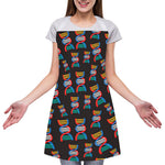 DNA Strands Pattern Print Adjustable Apron