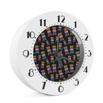 DNA Strands Pattern Print Alarm Clock