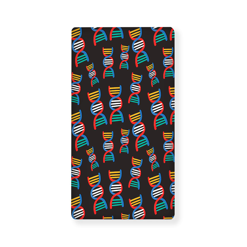 DNA Strands Pattern Print Baby Crib Sheet
