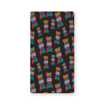 DNA Strands Pattern Print Baby Crib Sheet