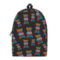 DNA Strands Pattern Print School Backpack