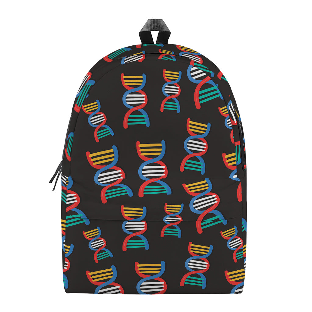 DNA Strands Pattern Print Backpack