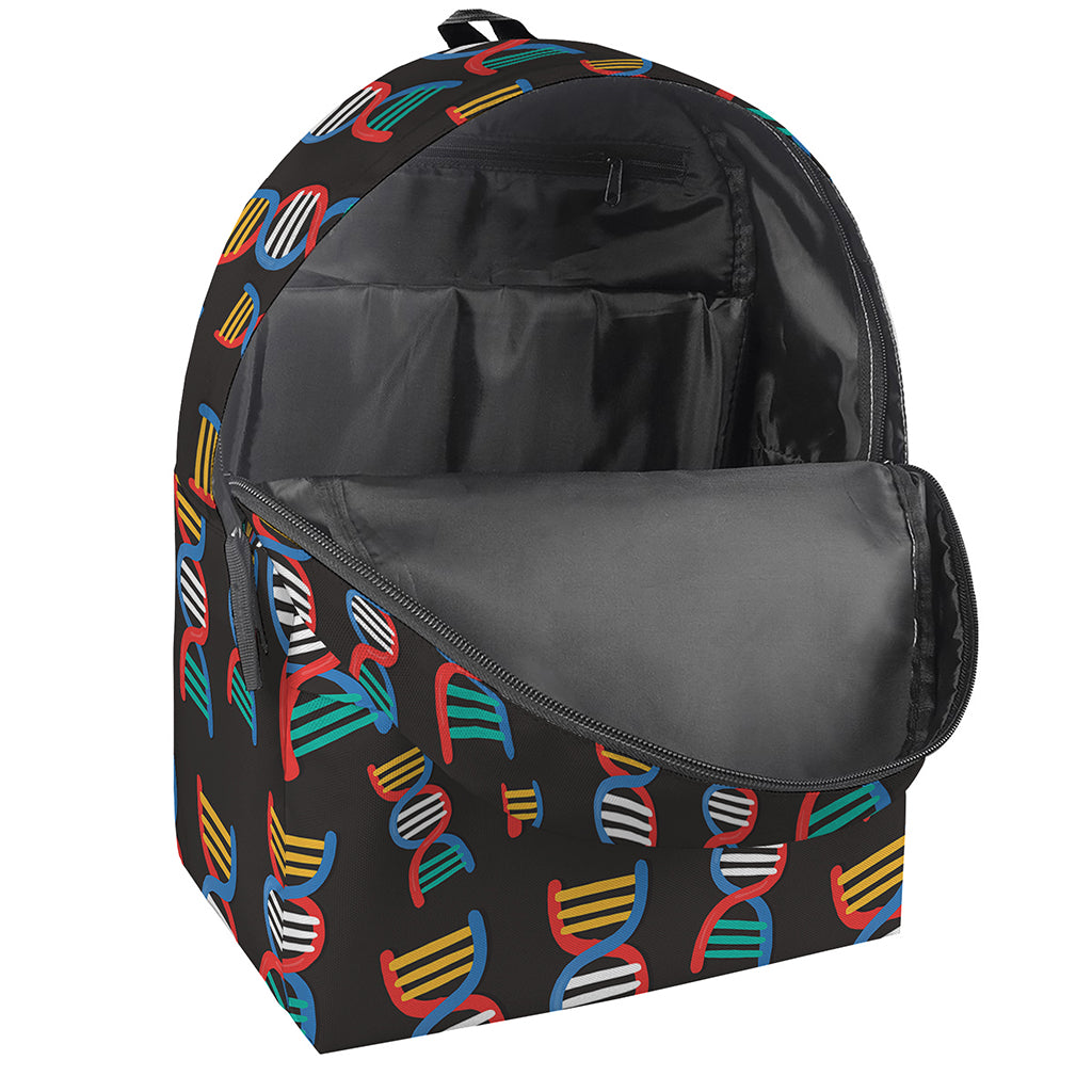 DNA Strands Pattern Print Backpack