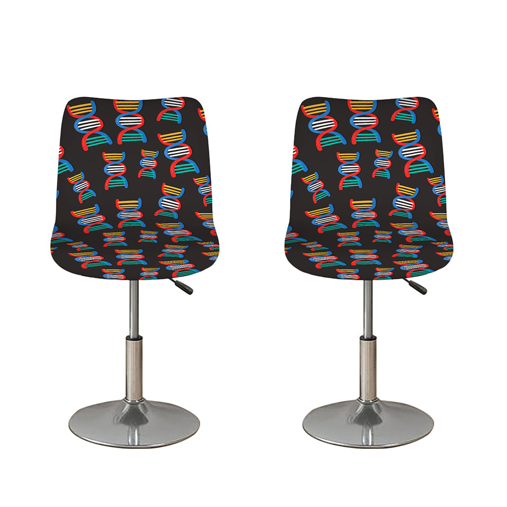 DNA Strands Pattern Print Bar Stool Covers