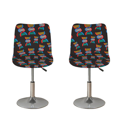 DNA Strands Pattern Print Bar Stool Covers