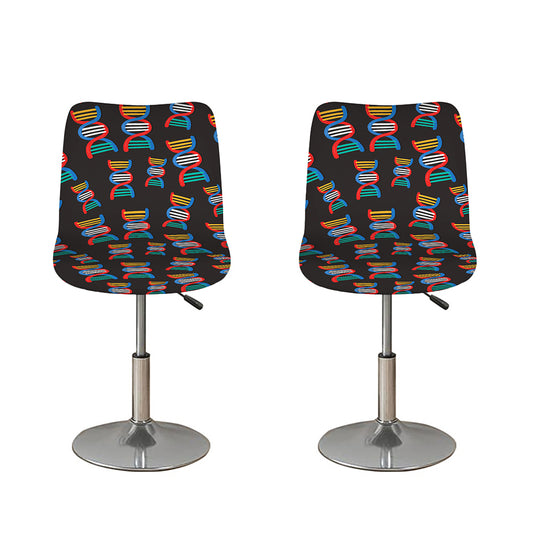 DNA Strands Pattern Print Bar Stool Covers