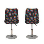 DNA Strands Pattern Print Bar Stool Covers