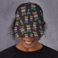 DNA Strands Pattern Print Baseball Cap