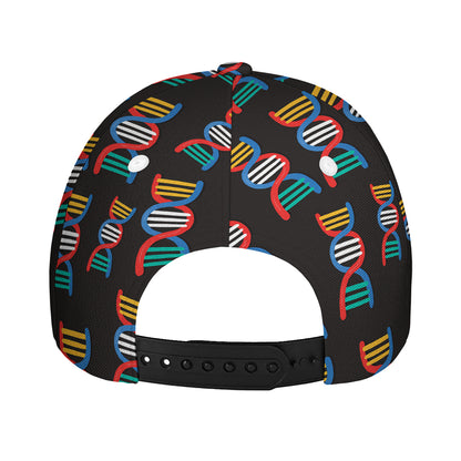 DNA Strands Pattern Print Baseball Cap