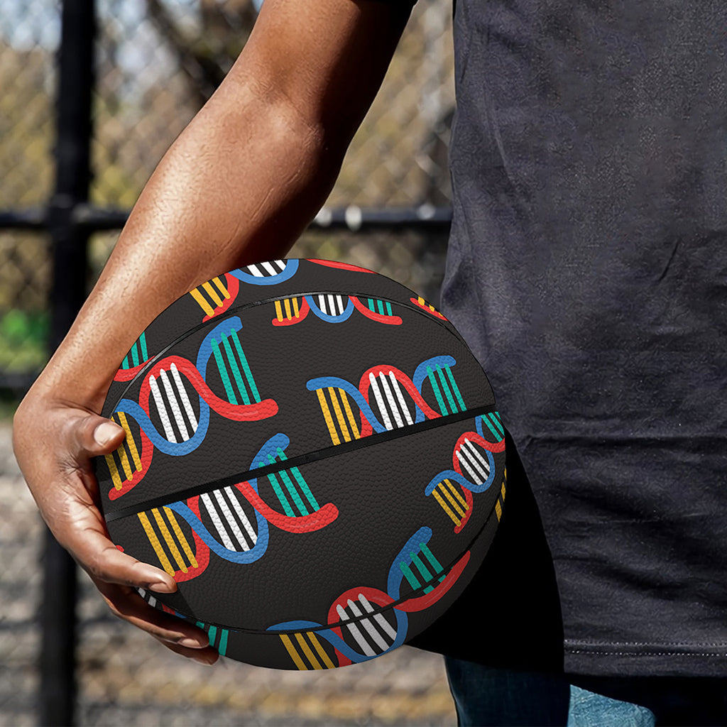 DNA Strands Pattern Print Basketball