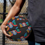 DNA Strands Pattern Print Basketball