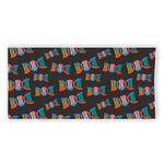 DNA Strands Pattern Print Beach Towel