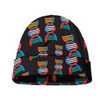 DNA Strands Pattern Print Beanie