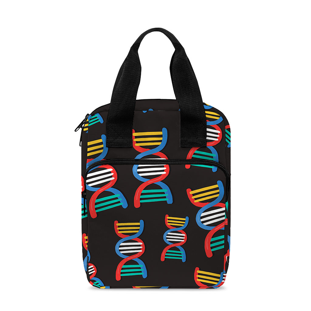 DNA Strands Pattern Print Bible Tote Bag
