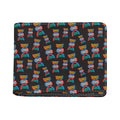 DNA Strands Pattern Print Bifold Wallet