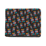 DNA Strands Pattern Print Bifold Wallet