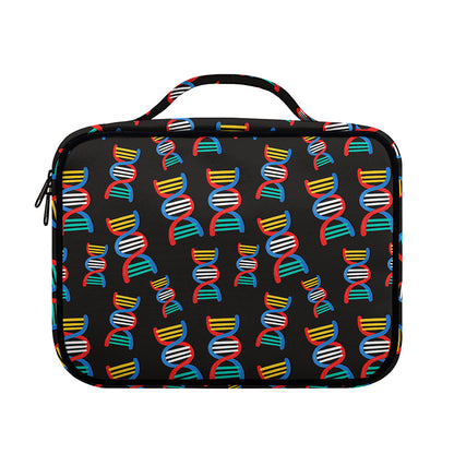 DNA Strands Pattern Print Briefcase Bible Bag