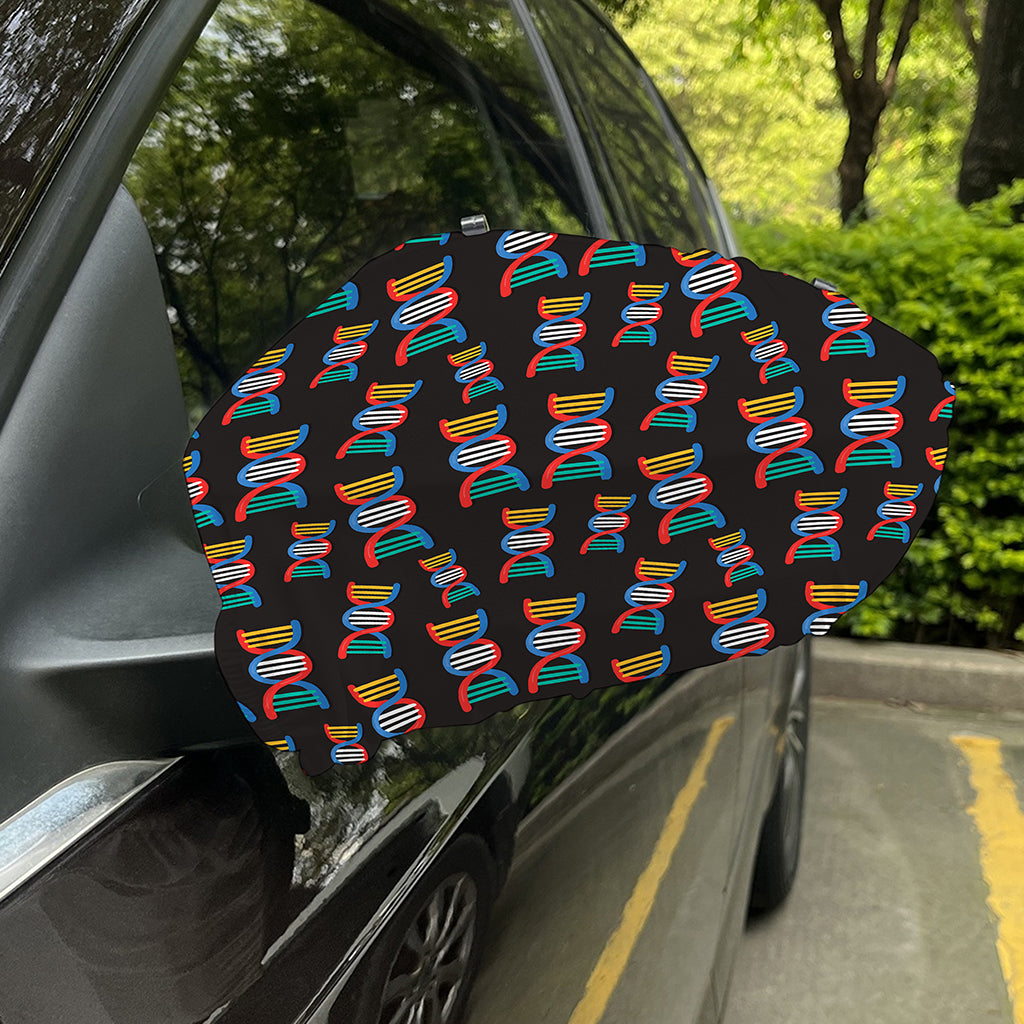 DNA Strands Pattern Print Car Side Mirror Covers