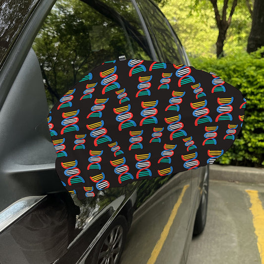DNA Strands Pattern Print Car Side Mirror Covers