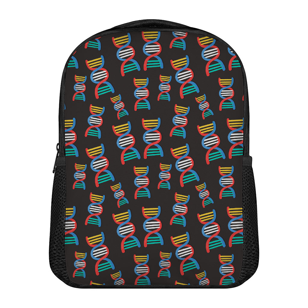 DNA Strands Pattern Print Casual Backpack