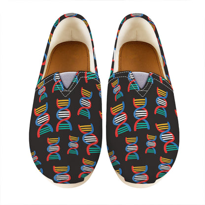 DNA Strands Pattern Print Casual Shoes
