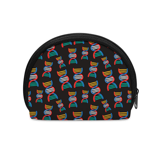 DNA Strands Pattern Print Coin Purse