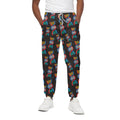 DNA Strands Pattern Print Cotton Sweatpants