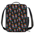 DNA Strands Pattern Print Crossbody Lunch Bag