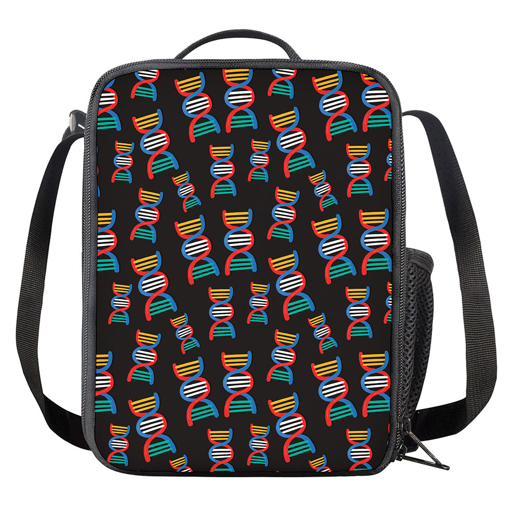 DNA Strands Pattern Print Crossbody Lunch Bag