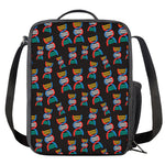 DNA Strands Pattern Print Crossbody Lunch Bag