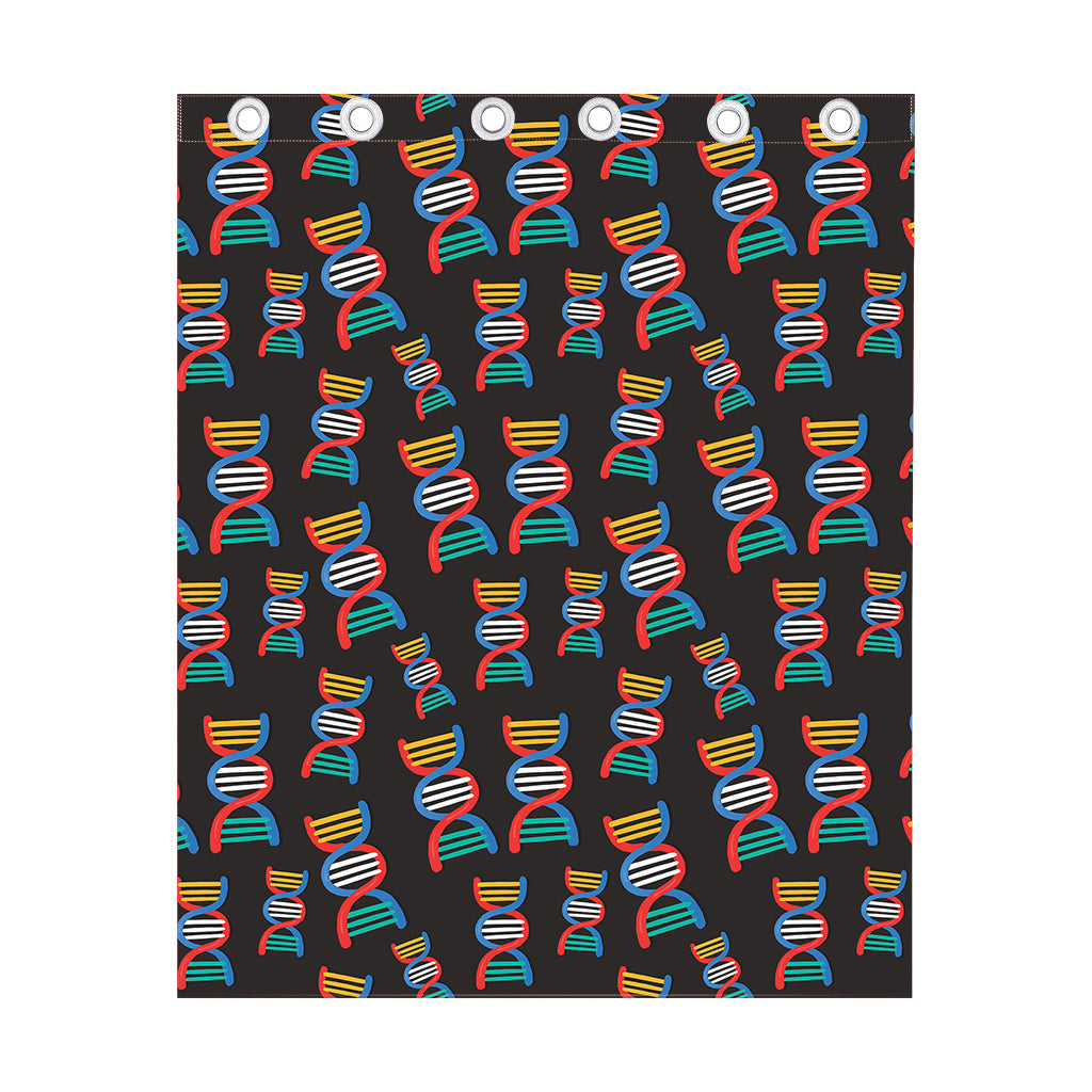 DNA Strands Pattern Print Curtain