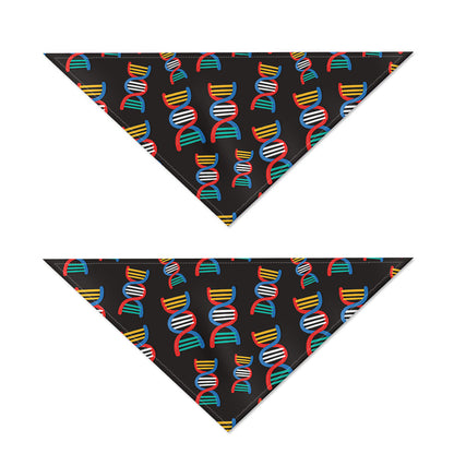 DNA Strands Pattern Print Dog Bandana