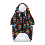 DNA Strands Pattern Print Dog Zip Up Hoodie