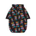 DNA Strands Pattern Print Dog Zip Up Hoodie