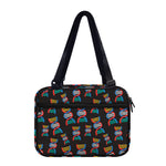 DNA Strands Pattern Print Double Strap Bible Bag