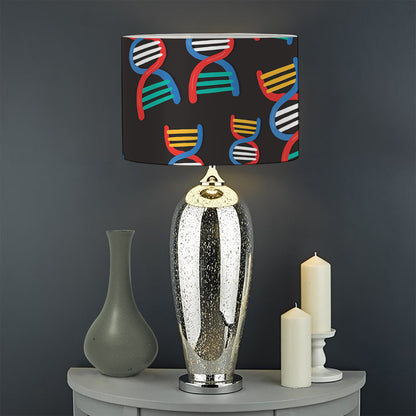 DNA Strands Pattern Print Drum Lamp Shade