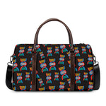 DNA Strands Pattern Print Duffle Bag