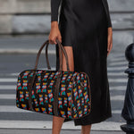 DNA Strands Pattern Print Duffle Bag