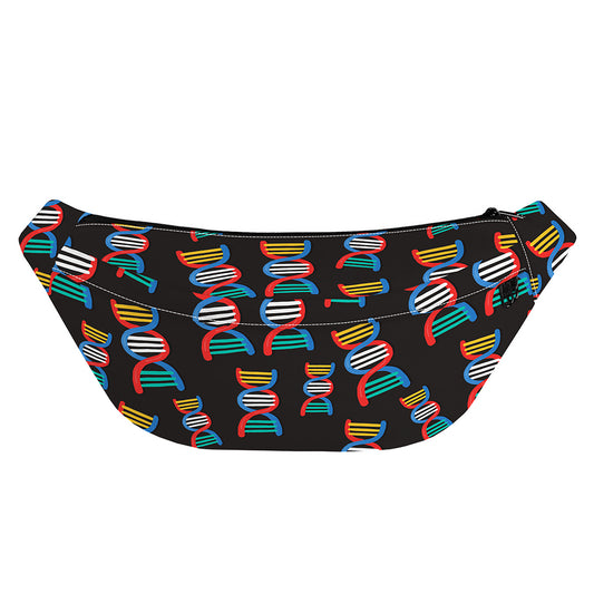 DNA Strands Pattern Print Fanny Pack