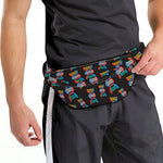 DNA Strands Pattern Print Fanny Pack