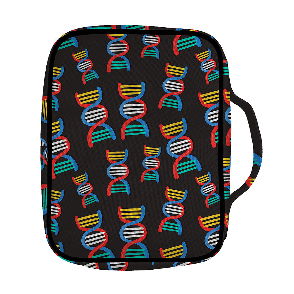 DNA Strands Pattern Print Front Pocket Bible Bag