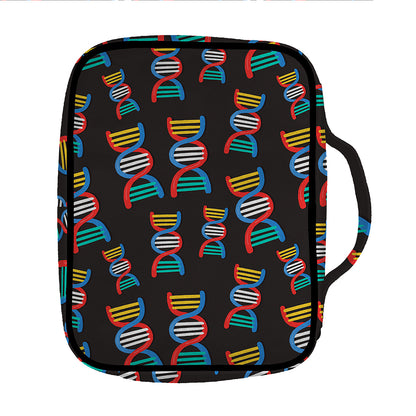 DNA Strands Pattern Print Front Pocket Bible Bag