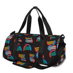 DNA Strands Pattern Print Gym Bag