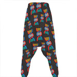 DNA Strands Pattern Print Hammer Pants