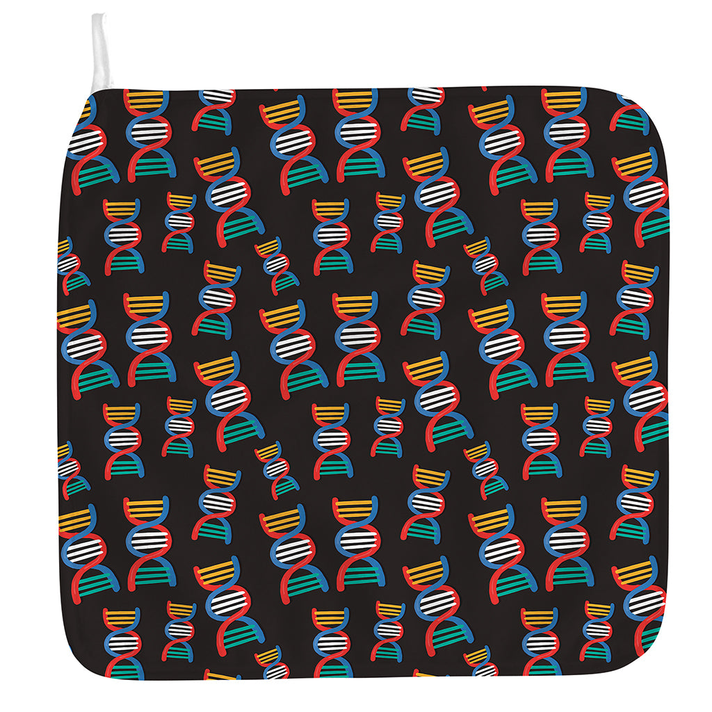 DNA Strands Pattern Print Hand Towel