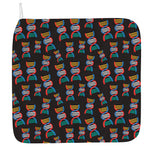 DNA Strands Pattern Print Hand Towel